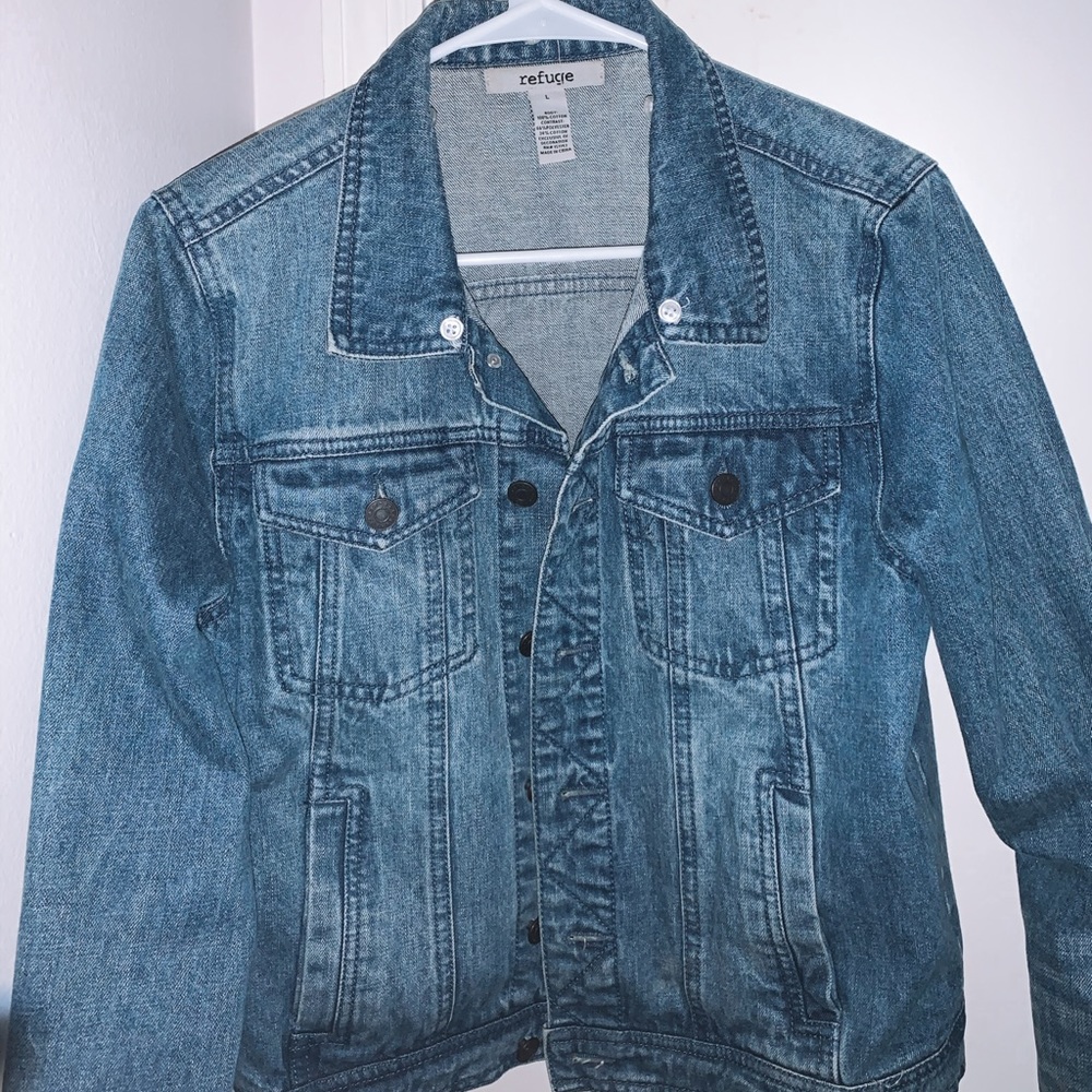 Charlotte Russe Cropped Jean Jacket